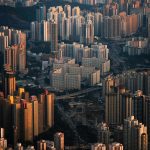 九龍城市天際線現代建築景觀