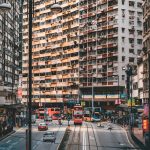 香港密集住宅高樓景觀