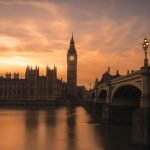 英國倫敦大笨鐘泰晤士河城市景觀
