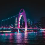 廣州珠江大橋現代建築