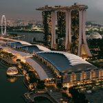 新加坡濱海灣金沙城市天際線