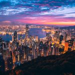 香港天際線高樓景觀