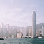 香港現代高樓建築景觀
