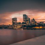 英國倫敦城市天際線高樓建築