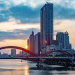 廣州珠江新城城市天際線夜景