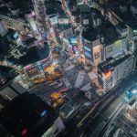 東京澀谷城市景觀摩天大樓